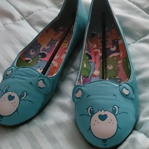 Iron Fist care bear teal flats 38 or 7 US